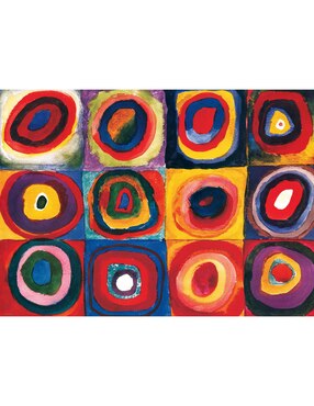 Rompecabezas Kandinsky: Estudio De Color Con Cuadros Eurographics 1000 piezas