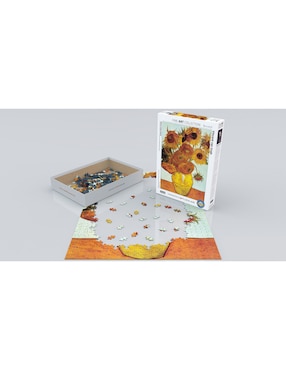 Rompecabezas Van Gogh: Doce Girasoles Eurographics 1000 piezas