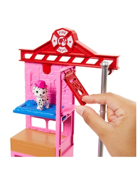 Set muñecas Barbie Juego bombera