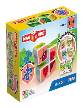 Geomag ND Magicube Cubos Magnéticos Con Tarjetas De Animales 121