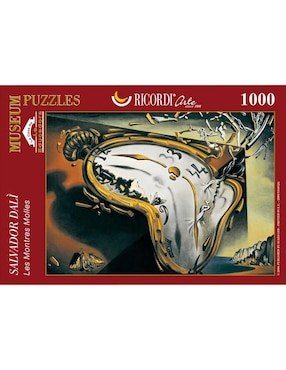 Rompecabezas Salvador Dali: Reloj Flexible Ricordi 1000 Piezas