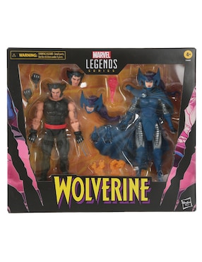 Set figuras de acción Wolverin y Psylocke Marvel Legends articulada