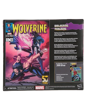 Set figuras de acción Wolverin y Psylocke Marvel Legends articulada