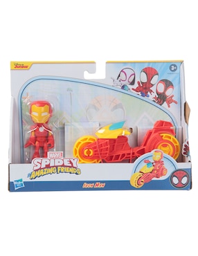 Figura De Acción Spidey And His Amazing Friends Iron Man Marvel Articulado