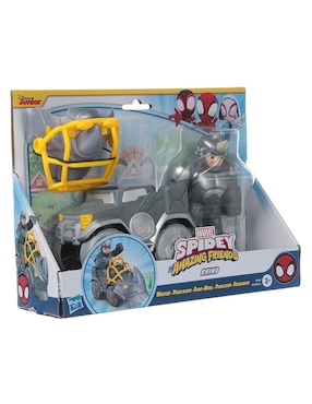 Figura de acción Spidey and his Amazing Friends Rinoceronte Marvel articulado