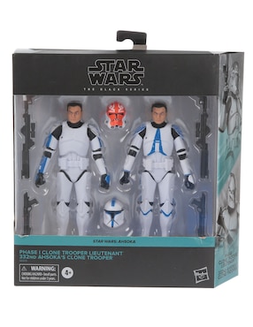 Set Figuras De Juguete Star Wars: The Black Series Clone Trooper Lieutenant 332 Y Ahsoka's Clone Trooper Articulado