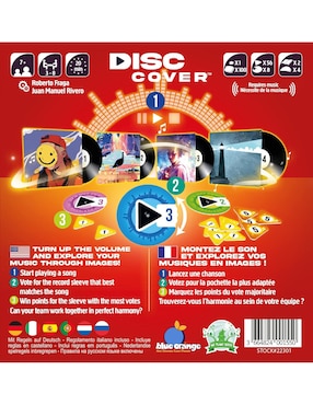 Disc Cover Blue Orange