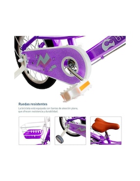 Bicicleta infantil Bluelander rodada 16 para niña