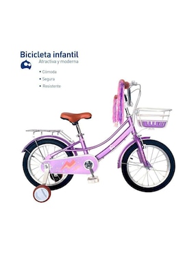 Bicicleta infantil Bluelander rodada 16 para niña