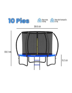 Trampolín Level Kids Pumpkin 10ft