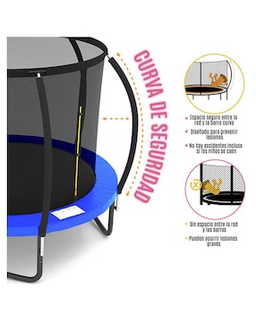 Trampolín Level Kids Pumpkin 10ft