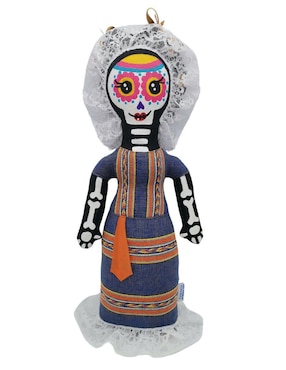 Peluche de Catrina Telarines Hecho a mano de 33 cm