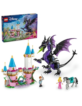 Lego Disney Animation Maleficent's Dragon Form And Aurora's Castle 43240