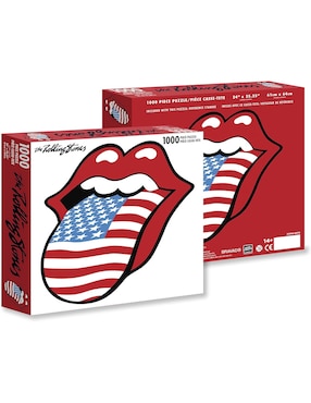 Rompecabezas Rolling Stones: USA Bandera Road Crates 1000 piezas