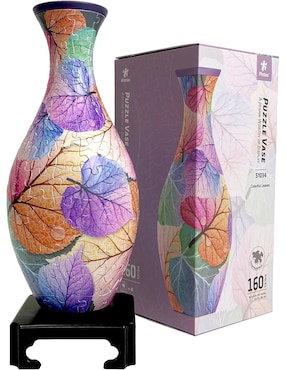 Rompecabezas Jarrón Hojas de Colores Pintoo 160 piezas