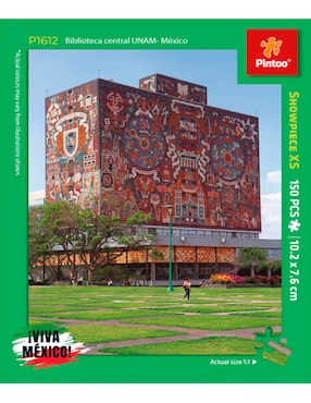 Rompecabezas Biblioteca Central UNAM Pintoo 150 piezas
