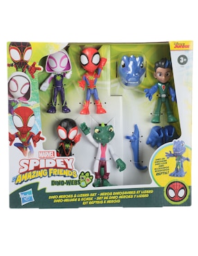 Set Figuras Acción Spidey And His Amazing Friends Spider-Man Marvel Articulado