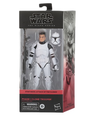 Figura De Acción Star War Attack Of The Clones Clone Trooper Articulado