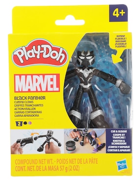 Figura De Acción Avengers Pantera Negra Play Doh Elástico