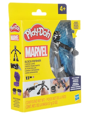 Figura de acción Avengers Pantera negra Play Doh elástico