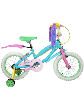 Bicicleta infantil The Baby Shop rodada 16 Macaron para niña