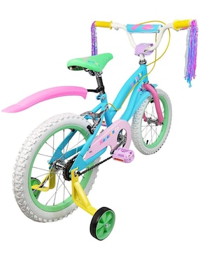 Bicicleta infantil The Baby Shop rodada 16 Macaron para niña