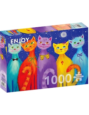 Rompecabezas Gatos Sonrientes Enjoy Puzzle 1000 Piezas