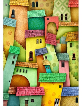 Rompecabezas Casas Alegres Enjoy Puzzle 1000 piezas