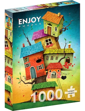 Rompecabezas Casas De Cuentos De Hadas Enjoy Puzzle 1000 Piezas