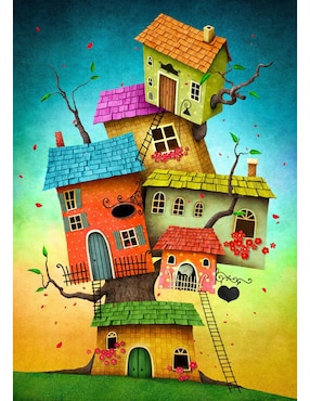 Rompecabezas Casas de Cuentos De Hadas Enjoy Puzzle 1000 piezas