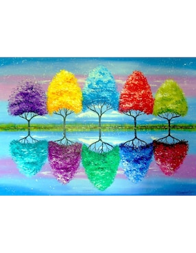 Rompecabezas Cada Árbol tiene su Colorido Enjoy Puzzle 1000 piezas