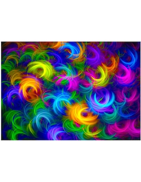 Rompecabezas Plumas Neón Enjoy Puzzle 1000 piezas