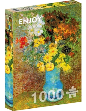 Rompecabezas Van Gogh: Florero Con Margaritas Y Anémonas Enjoy Puzzle 1000 Piezas