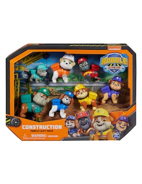 Set figuras acción articulada Paw Patrol Rubble Spin Master