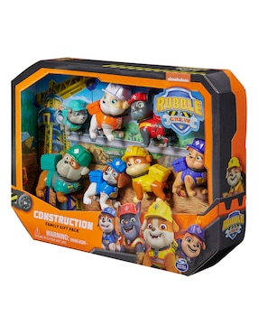 Set figuras acción articulada Paw Patrol Rubble Spin Master