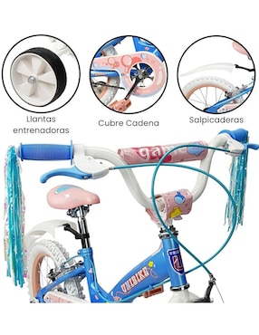 Bicicleta infantil The Baby Shop rodada 16 game para niña