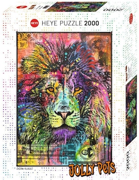 Rompecabezas Jolly Pets: León Heye 2000 Piezas