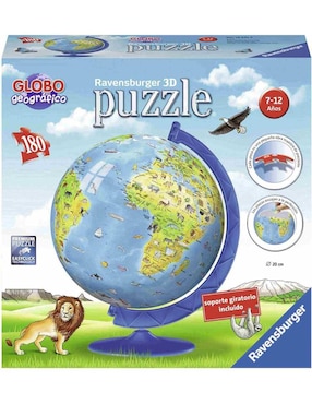 Rompecabezas Globo Terraqueo Ravensburger 180 Piezas