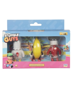 Figura De Acción Stumble Guys Chiken, Banana Guy, Capt Noheart Ruz Articulada