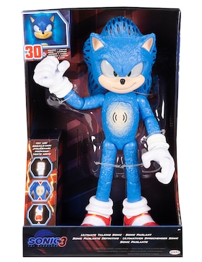 Figura de acción articulada Sonic The Hedgehog ultimate Jakks Pacific con luz y sonido