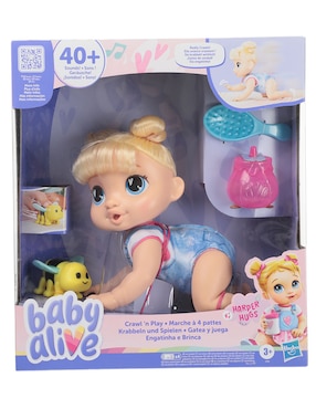 Bebé Hasbro Baby Alive Gatea Y Juega