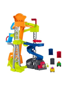 Wheelies Pista De Carreras Y Choques Fisher Price Little People juego didáctico infantil unisex