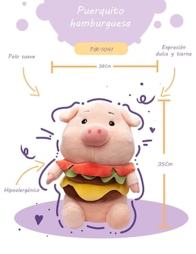Peluche de Cerdo Regaluches de 35 cm