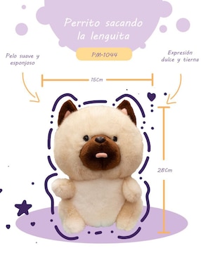 Peluche de Perro Regaluches de 28 cm