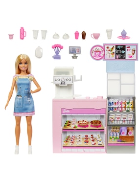 Muñeca Barbie Diversión en la cafetería