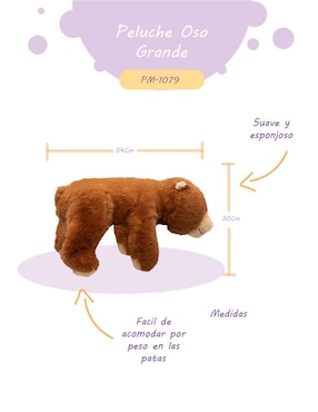 Peluche de Oso Regaluches de 30 cm