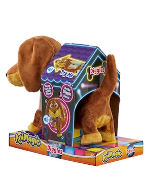 Mascota virtual animagic perrito café diggles Goliath