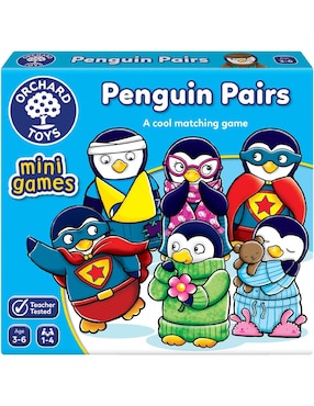 Mini Juego de Viaje Penguin Pairs Orchard Toys