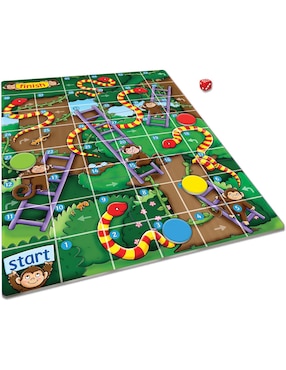 Mini Juego de Viaje Jungle Snakes and Ladders Orchard Toys