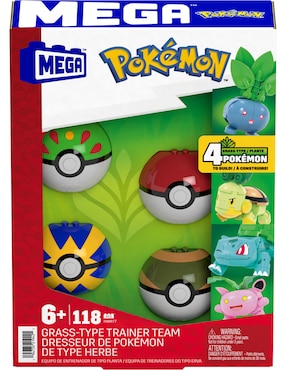 Mega Pokémon Colección Equipo de Pokémon tipo planta HWR77